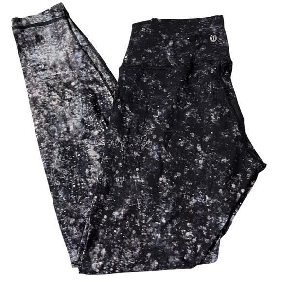 lululemon athletica Pants - Lululemon Athletica Black and White Speckled Ombré Leggings, size 10